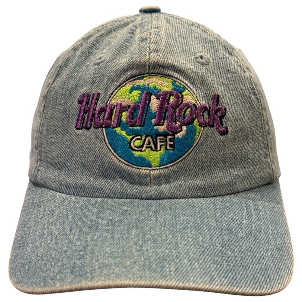 Hard Rock Cafe Cabo San Lucas Mexico Blue SnapBack Hat Cap - World Embroidered